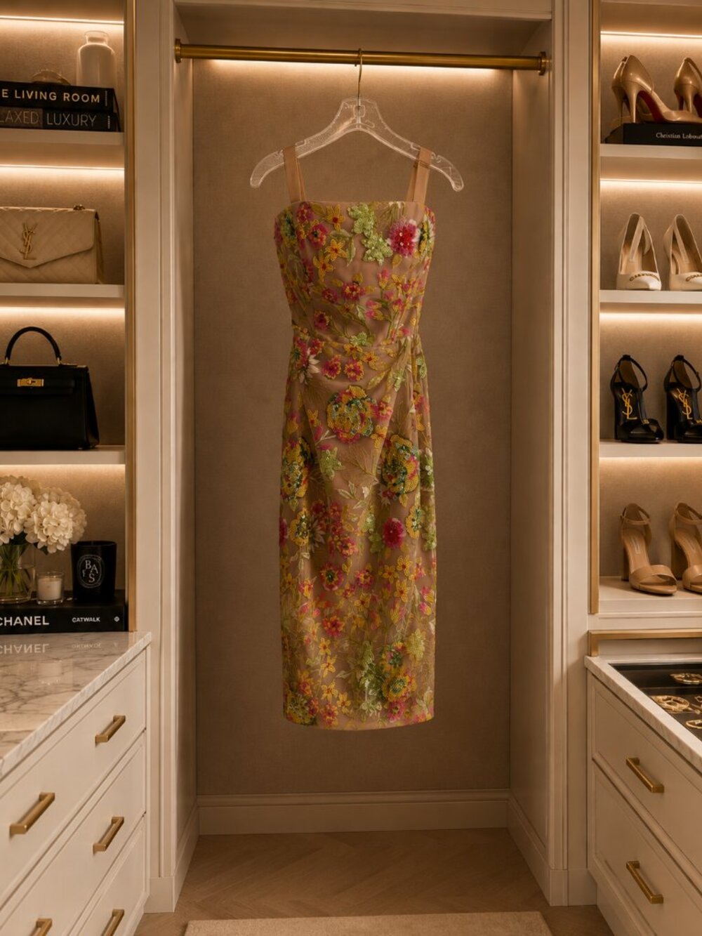 Milly Strapless Sequin Dress | Kait Botanical Petals Dress SIZE 0